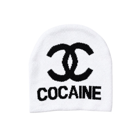 COCO BEANIE (WHITE/BLACK)